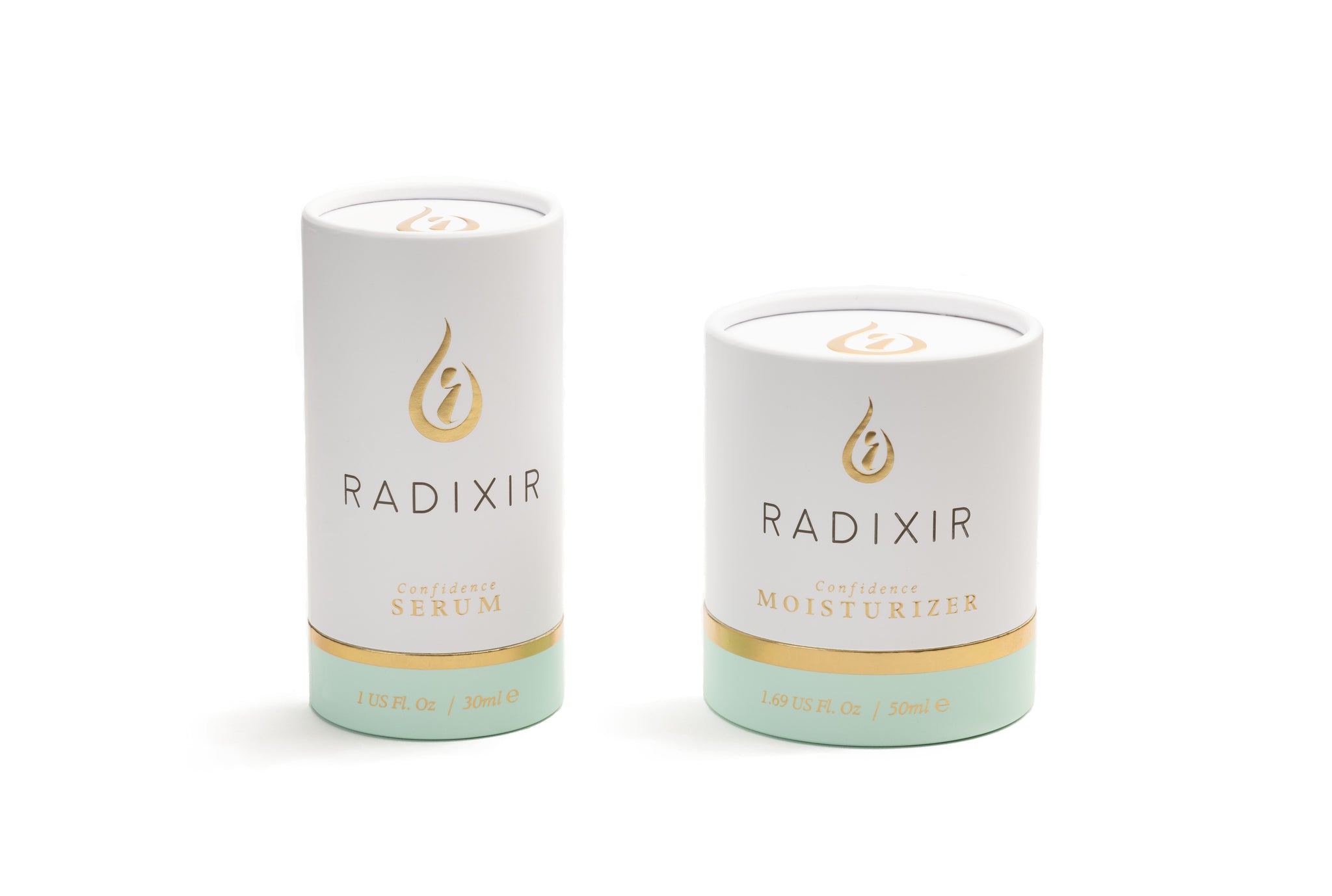 Radixir duo confidence serum, confidence moisturiser